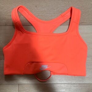 Nike Women's Racerback Sports Bra - Neon Orange